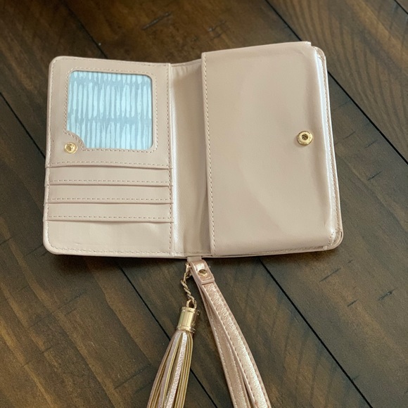 Rose gold shimmer wallet/wristlet - Picture 3 of 4